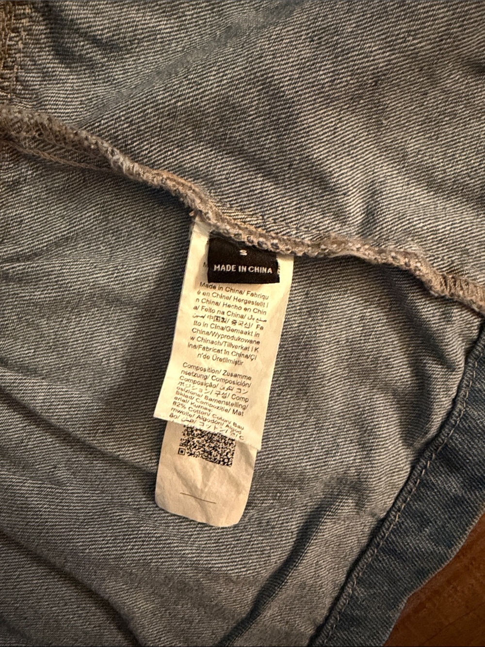 Classic Blue Denim Jacket - Button Front - Picture 2 of 3